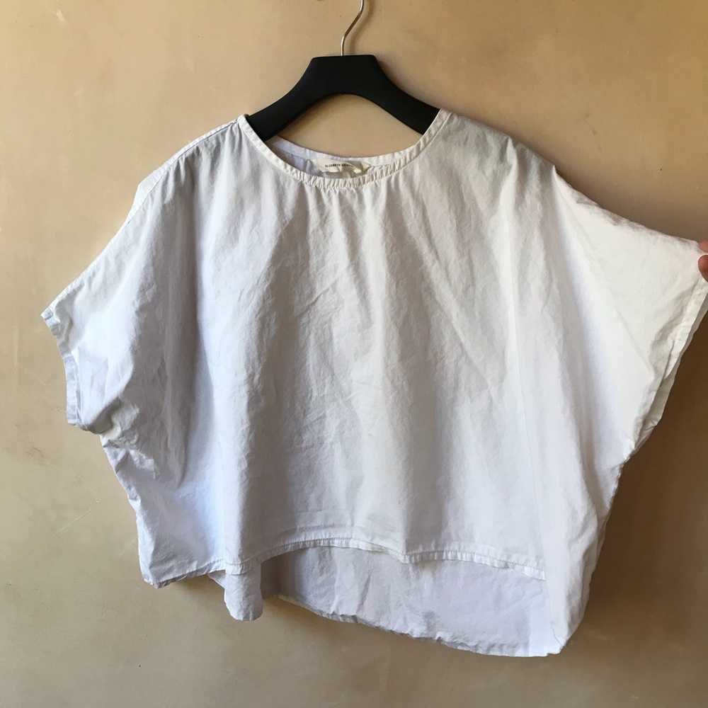 Elizabeth Suzann white cotton Linn tee